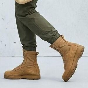 Belleville Tan Military Combat Boots Size 5.5 Vibram Sole gorpcore streetwear